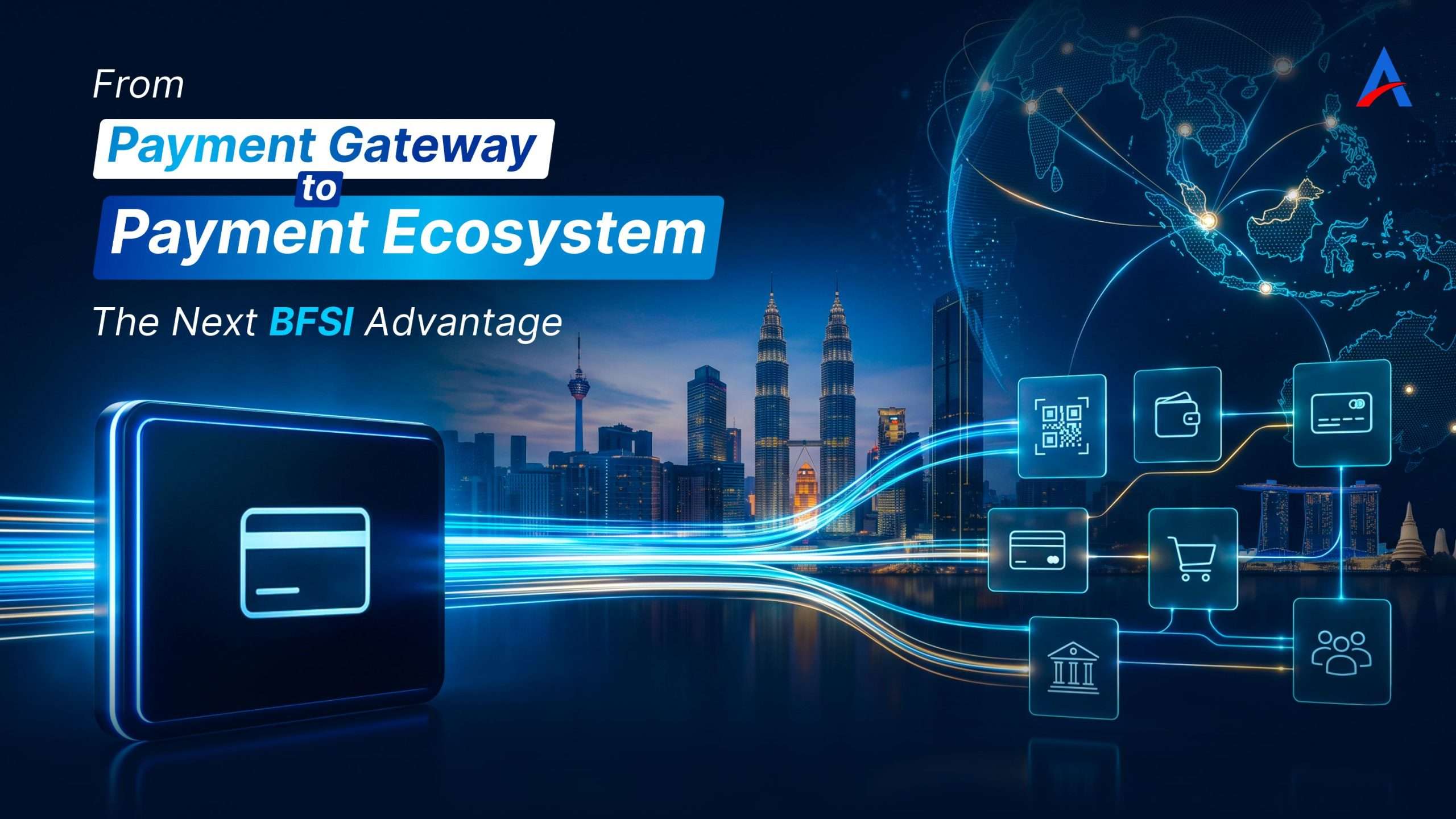 Payment ecosystem connecting banks, merchants and digital payment platforms in Malaysia